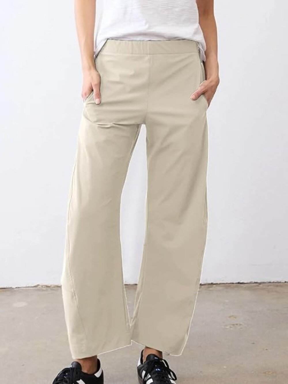 SeeLuNa Women Barrel Travel Pants
